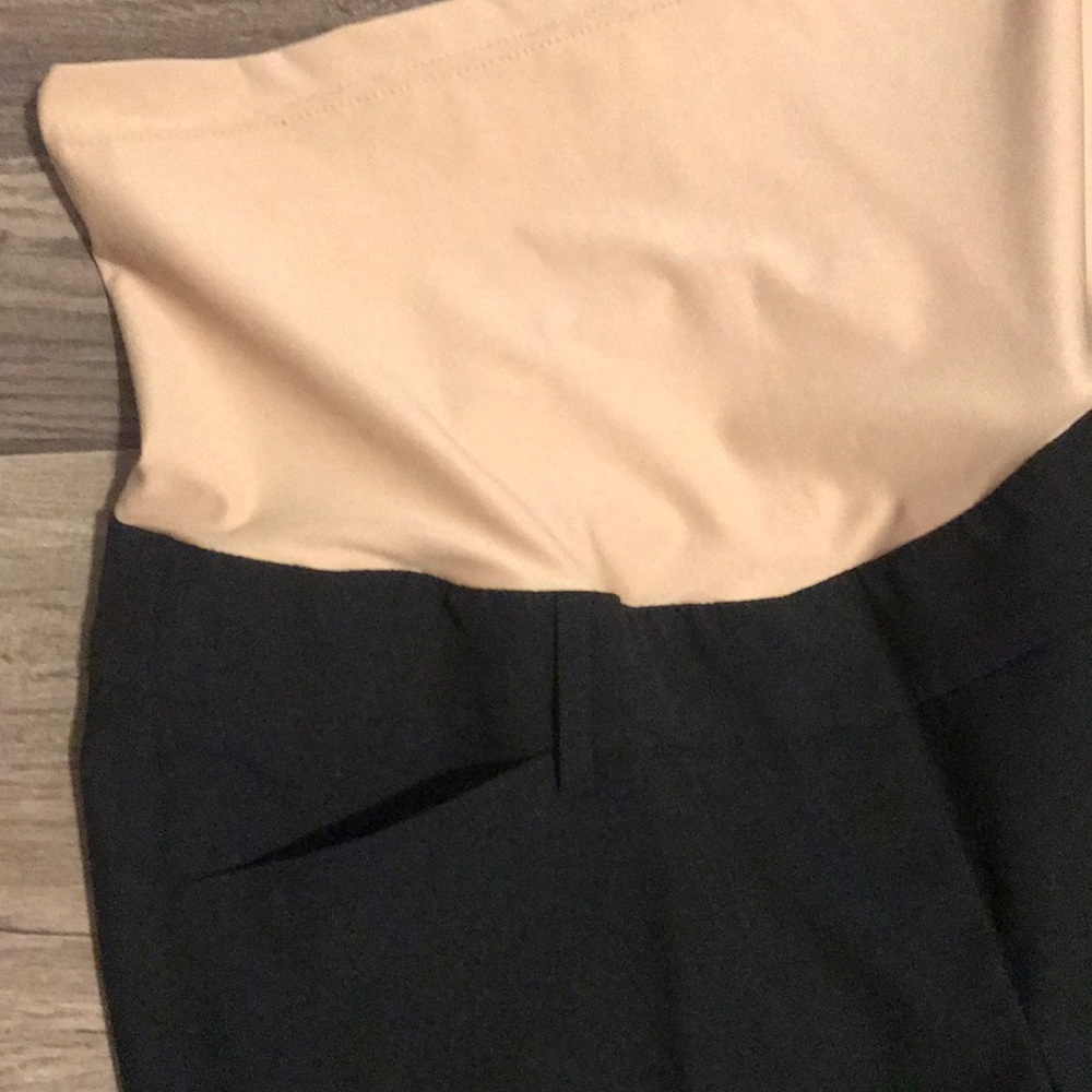Black maternity trousers